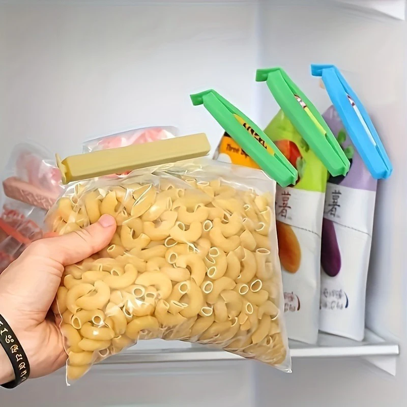 5/10PCS Portable Kitchen Storage Food Snack Seal Sealing Bag Clips Sealer Clamp Plastic Tool Kitchen Food Clips DJ002 thumbnail 4