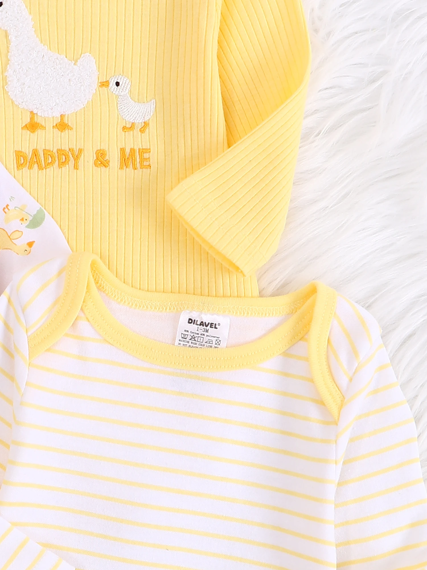3PCS Baby girl onesie New style baby girl clothes Spring/Autumn long-sleeved onesie Cotton fabric Suitable for 0-9months thumbnail 5