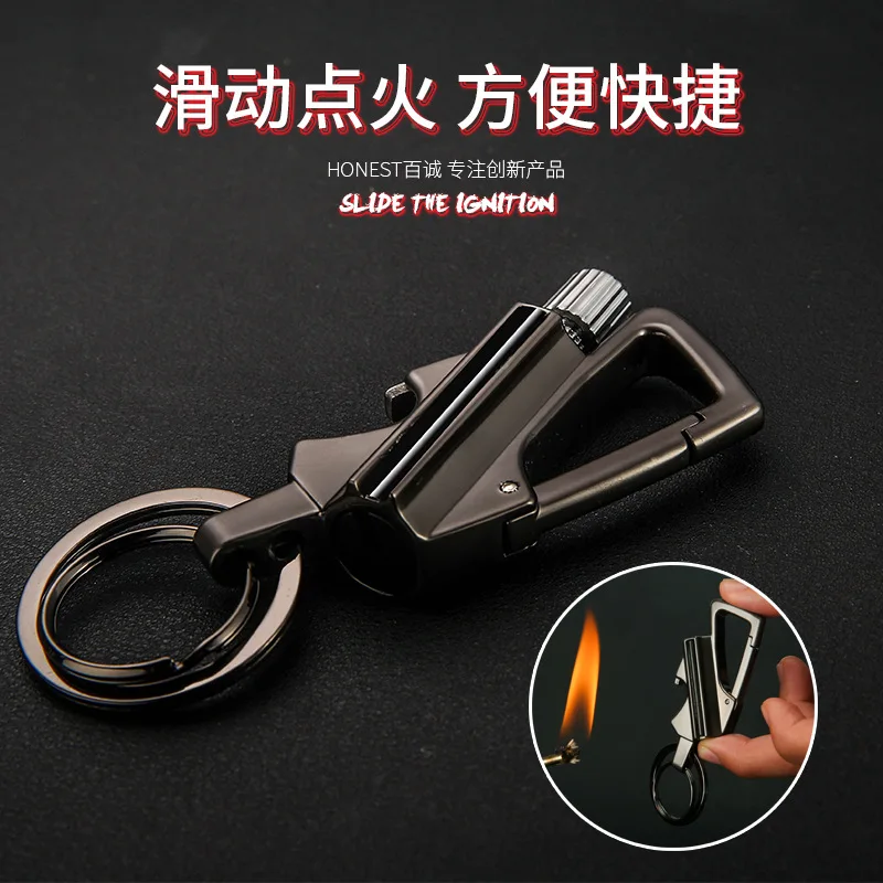 2026 New Multifunctional Match Kerosine Lighter Keychain Outdoor Waterproof Portable Igniter Smoking Accessories Gift Wholesale thumbnail 3