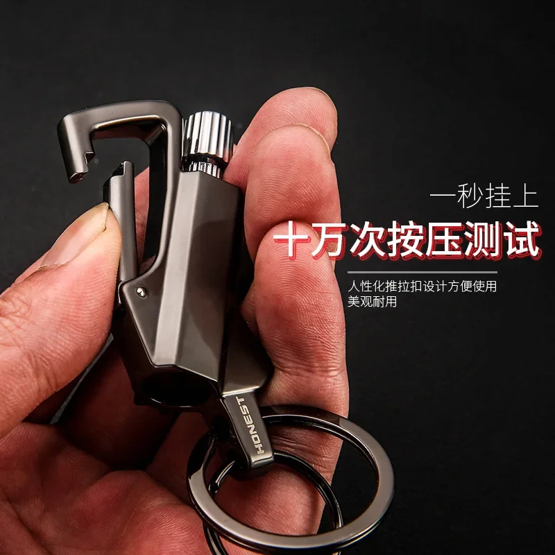 2026 New Multifunctional Match Kerosine Lighter Keychain Outdoor Waterproof Portable Igniter Smoking Accessories Gift Wholesale thumbnail 2