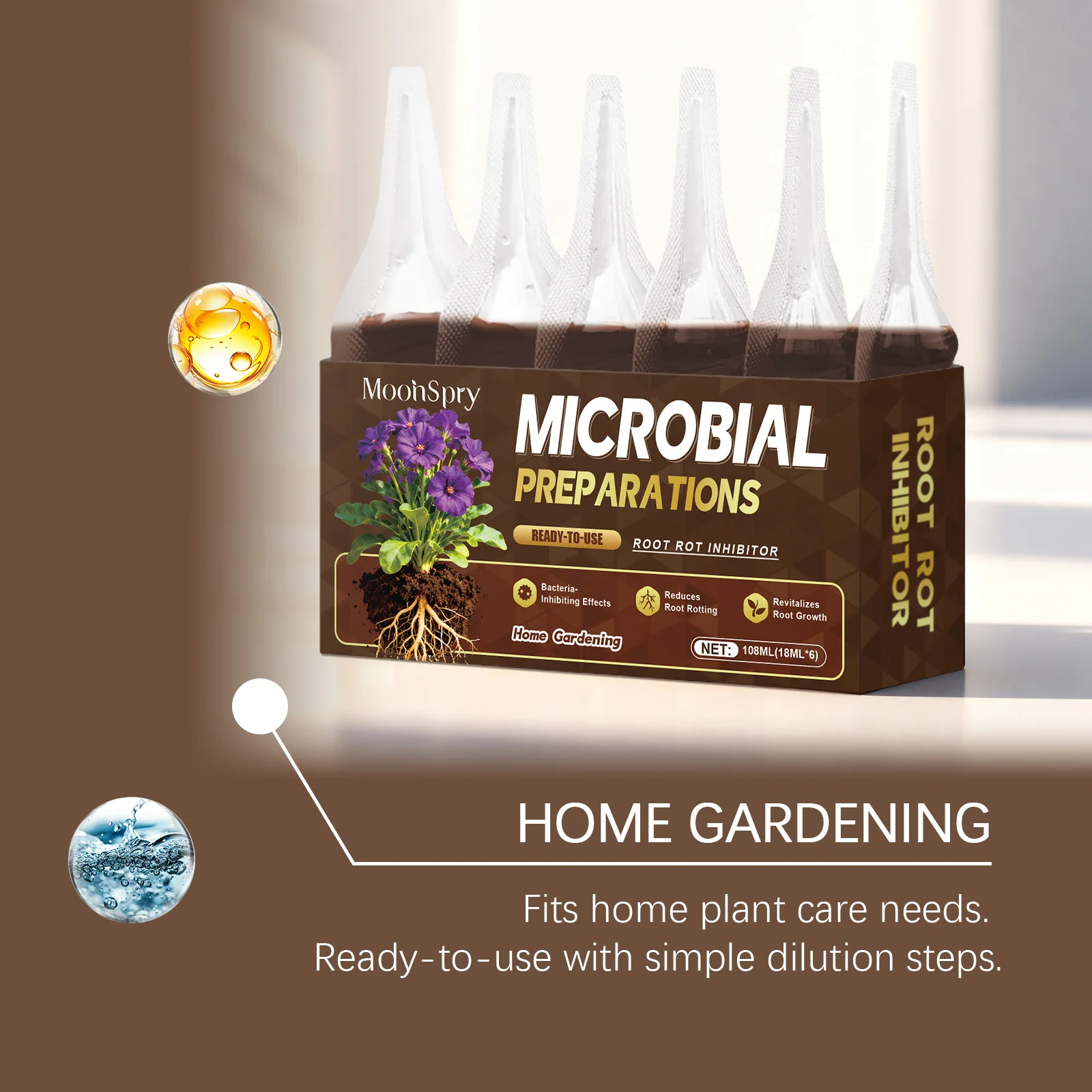 MoonSpry Root Protection Agent For Plants - Enhances Soil Breathability, Promotes Healthy Roots, Garden & Potted Plant Care thumbnail 5