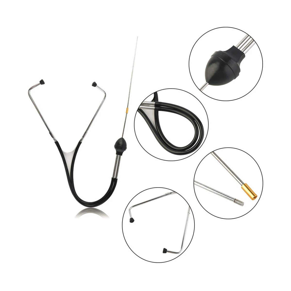 Automotive Stethoscope Mechanical Car Cylinder Tools Tool Amplification Inspection Examination Workshop Equipment Mechanic Auto thumbnail 2