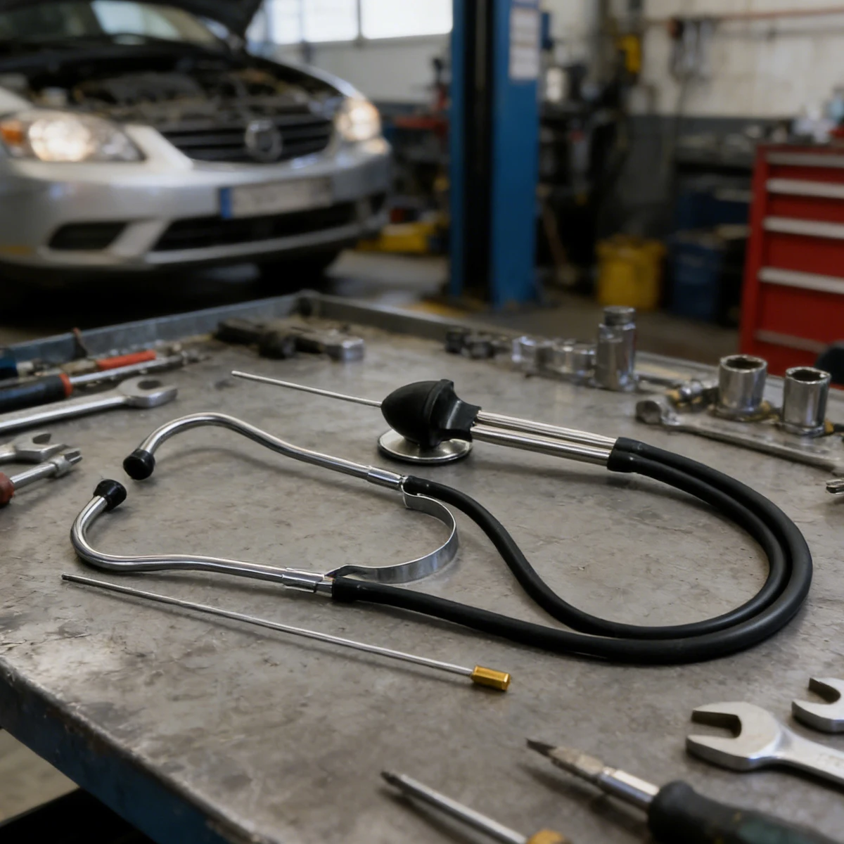 Automotive Stethoscope Mechanical Car Cylinder Tools Tool Amplification Inspection Examination Workshop Equipment Mechanic Auto thumbnail 5