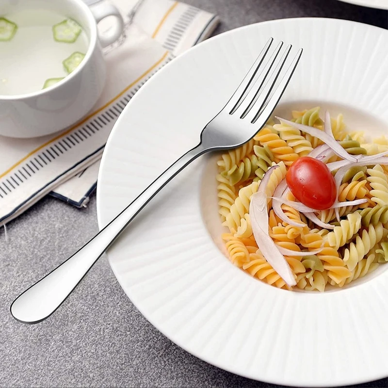Stainless steel cutlery set of 30-piece household luxury silver cutlery dessert spoon kitchen supplies. thumbnail 3