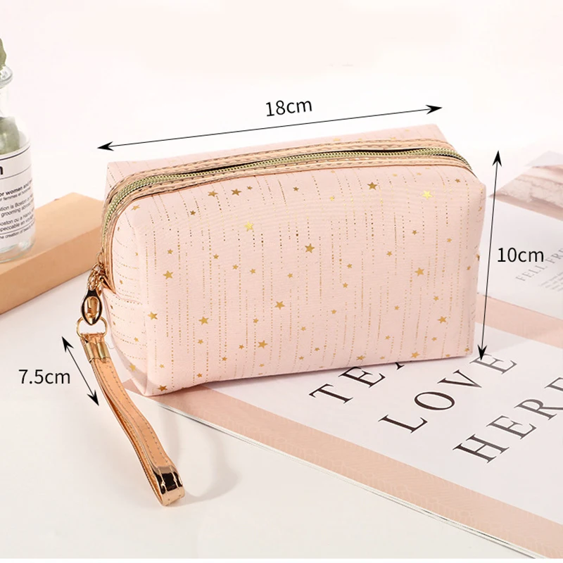 Fashion K POP K-KATSEYE Makeup Bag Hot Stamping Star Printed Woman's Exquisite Zipper Cosmetics Storage Pocket Cute Purse Gifts thumbnail 6