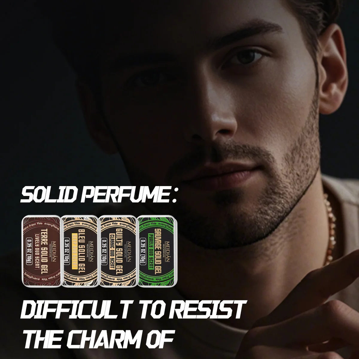 Pheromone Cologne Solid Perfume Fruity Scent Lasting Natural Fragrance Release Charming Confidence Pocket Deodorant Solid Balm thumbnail 4