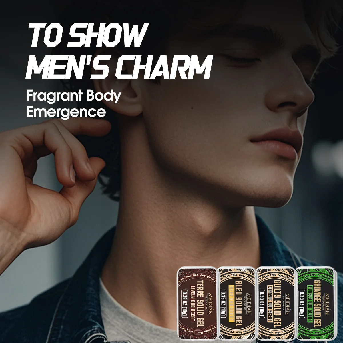 Pheromone Cologne Solid Perfume Fruity Scent Lasting Natural Fragrance Release Charming Confidence Pocket Deodorant Solid Balm thumbnail 3