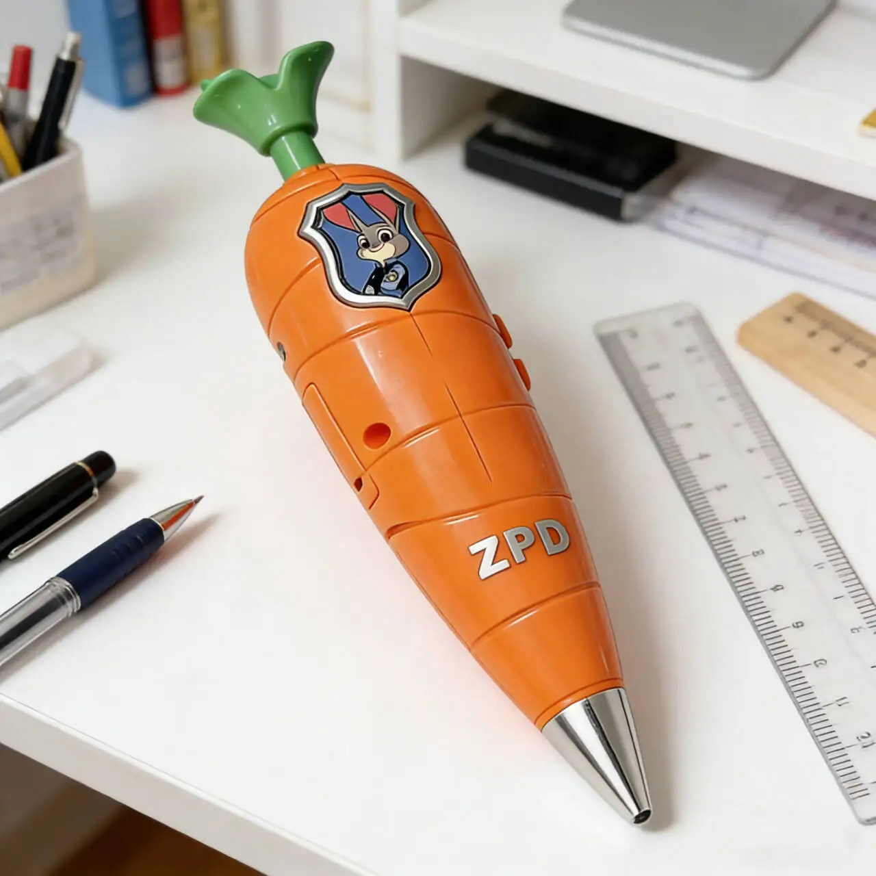 Disney Zootopia 2 Judy Hopps Carrot pen Voice Pen 60 Seconds Recording function Creative Cartoon Ballpoint Pen 2 in 1 fan Gifts thumbnail 4
