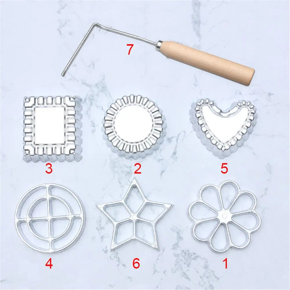 Kitchen Gadgets Funnel Cake Maker Aluminum Iron MakerWaffle Swedish Rosette Bunuelos Mold Cookie Bake Mold thumbnail 2