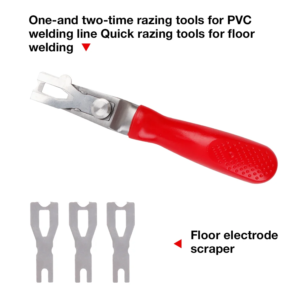 3-Blade PVC Floor Welding Rod Scraper Kit Floor Carpet Edge Trimmer, Floor Welding Cutting Blades PVC Welding Line Scraping Tool thumbnail 3