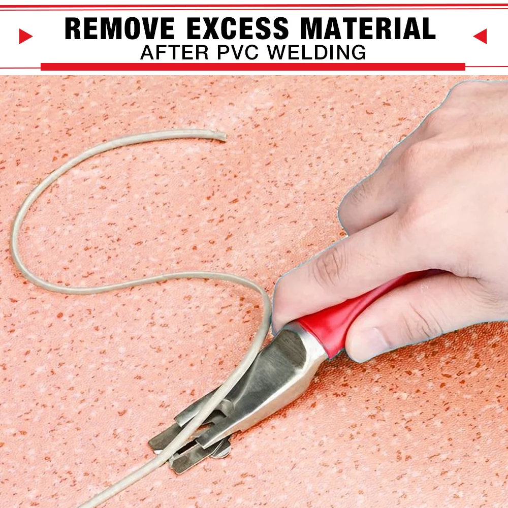 3-Blade PVC Floor Welding Rod Scraper Kit Floor Carpet Edge Trimmer, Floor Welding Cutting Blades PVC Welding Line Scraping Tool thumbnail 4
