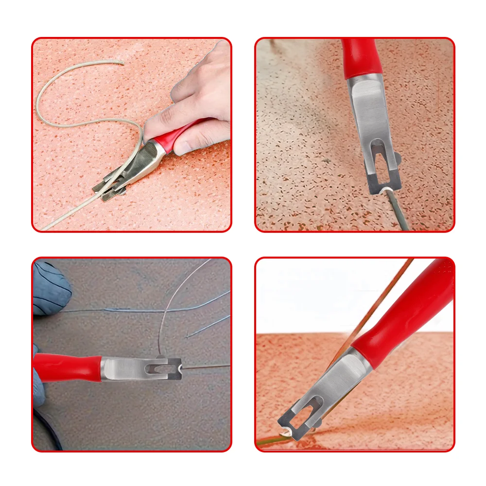 3-Blade PVC Floor Welding Rod Scraper Kit Floor Carpet Edge Trimmer, Floor Welding Cutting Blades PVC Welding Line Scraping Tool thumbnail 6