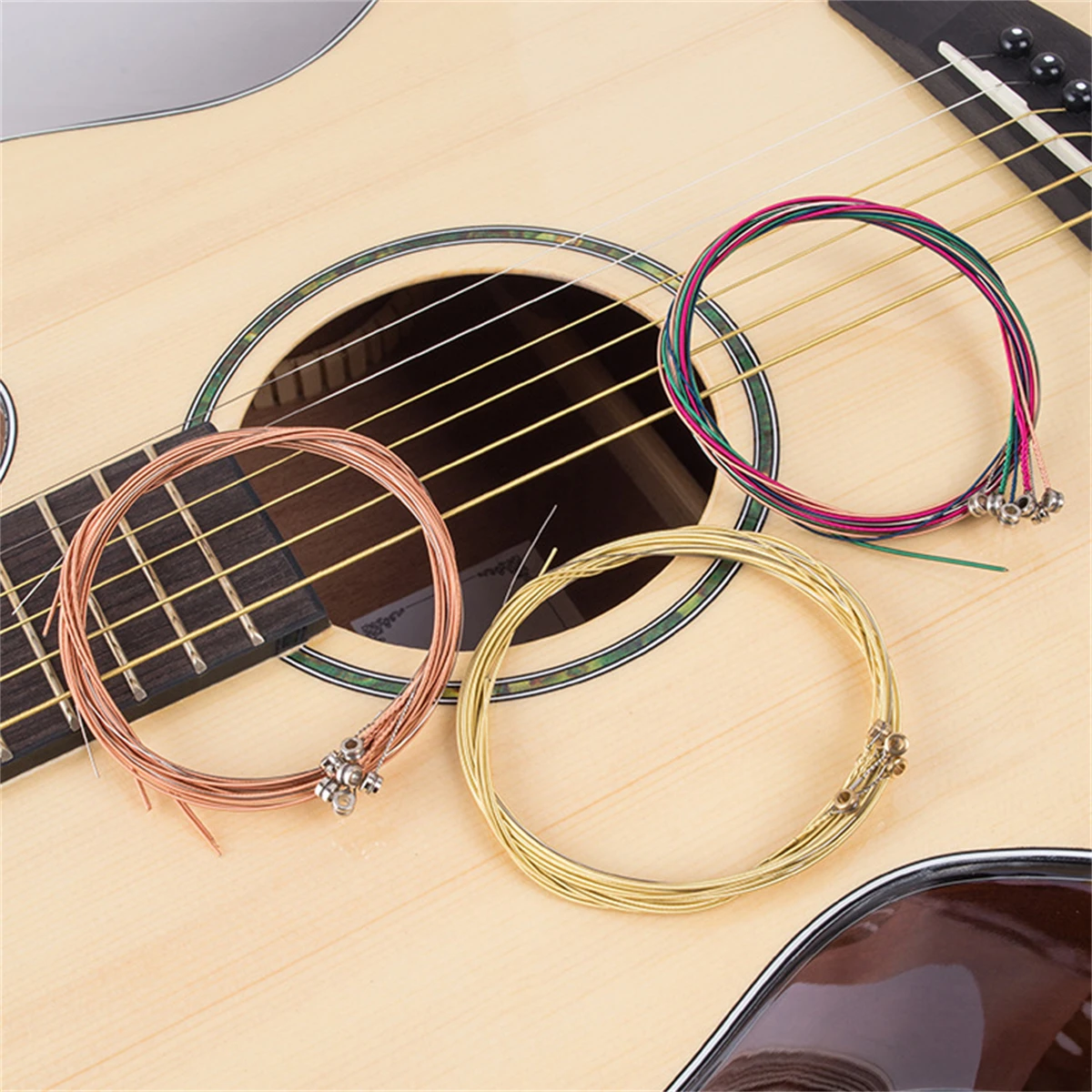 New Classical Guitar Strings Nylon, 1 Set 6PCS Copper Wound Bass Strings for Classical Acoustic Guitar thumbnail 2