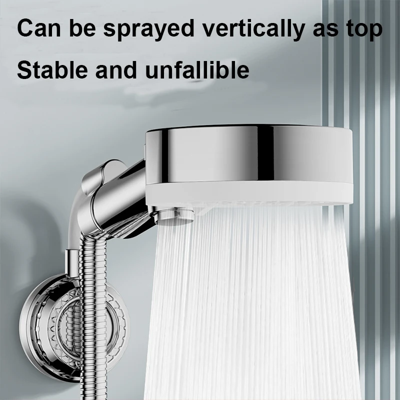 No-drill Shower Head Holder Adjustable Self Adhesive Showerhead Bracket Wall Mount Stand SPA Bathroom Universal thumbnail 4