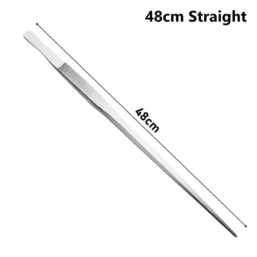 1Pcs Durable 48cm Aquarium Tweezer Long Tong Stainless Steel Fish Tank Cleaning Tool Aquarium Supplies Pet Shrimp Reef Coral