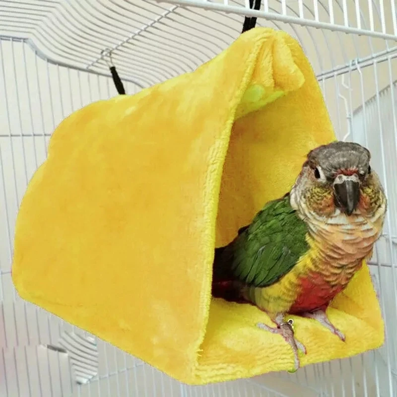 Fashion Pet Bird Parrot Cages Warm Hammock Hut Tent Bed Hanging Cave For Sleeping and Hatching beautiful birds house thumbnail 4