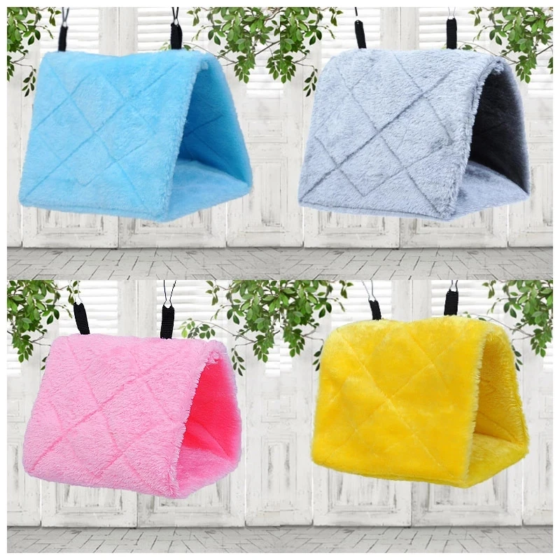 Fashion Pet Bird Parrot Cages Warm Hammock Hut Tent Bed Hanging Cave For Sleeping and Hatching beautiful birds house thumbnail 5