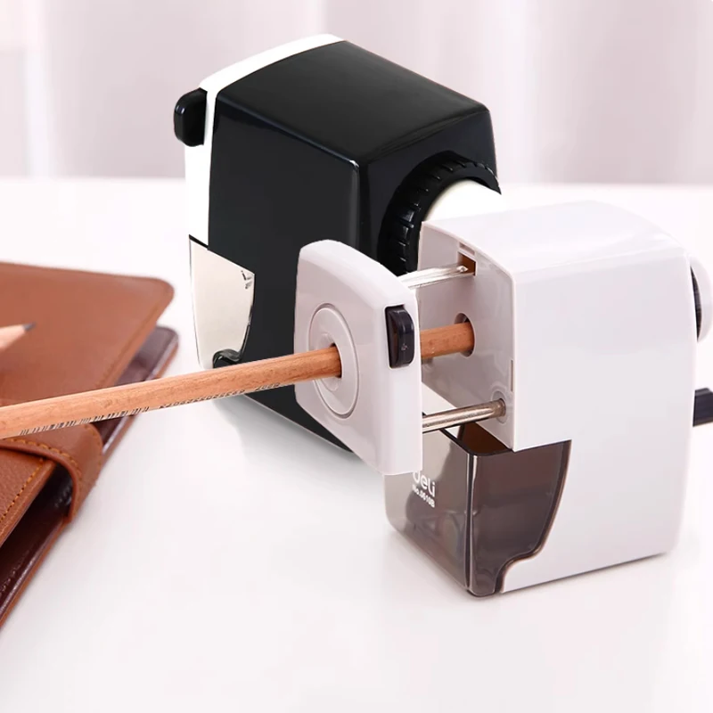 Deli Rotary Pencil Sharpener for Office And School Stationery Pencil Cutter Table Sharpeners thumbnail 5