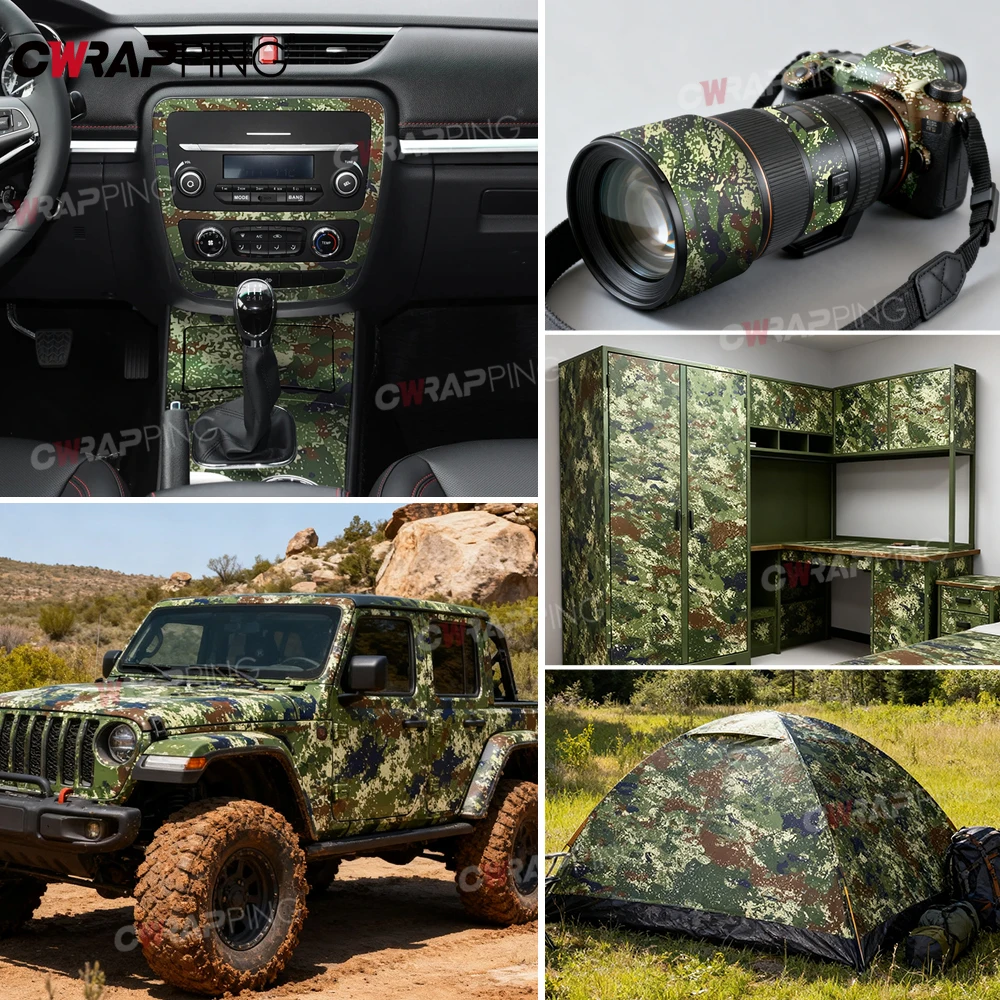 Desert Pattern Vinyl Paper for Car Wraps Desert Camo Wrap Supplies Car Film Covering Motorcycle Stickers Wrapping Tools Adhesive thumbnail 3