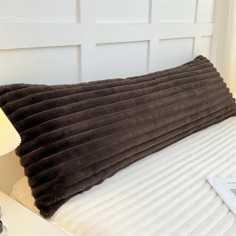 1PCS Rabbit plush pillowcase milk plush long pillowcase extended strip flannel pillowcase does not contain pillow core thumbnail 3