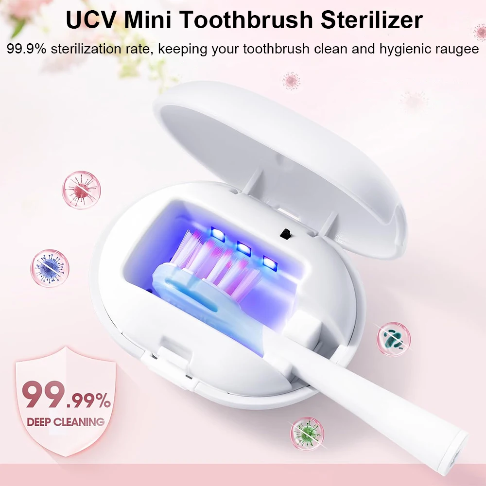 Portable Toothbrush Sterilization for Travel Rechargeable Toothbrush Sterilizer Holder Home Mini UVC Toothbrush Sterilization thumbnail 2