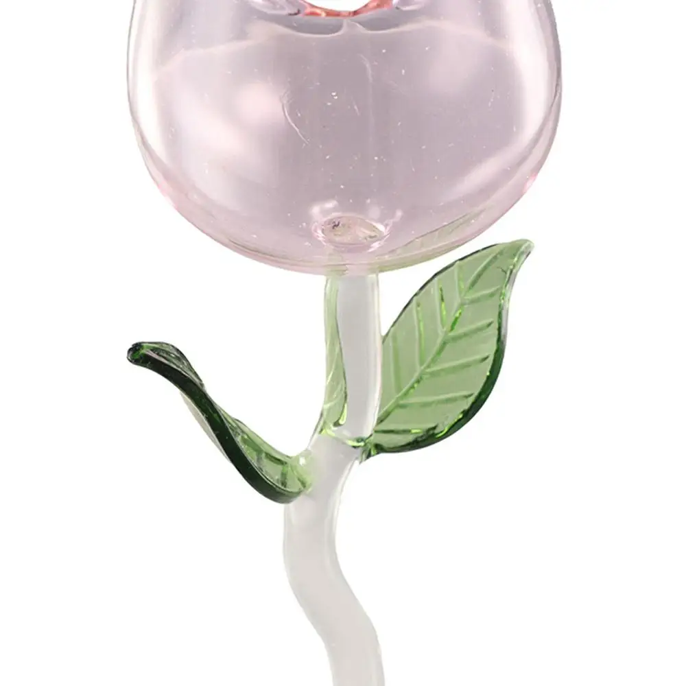 Romantic 150/280ml Rose Wine Goblet Transparent Glassware Rose Wine Glass Rolled Cup Rim Cocktail Glasses Cup Wedding Gift thumbnail 5