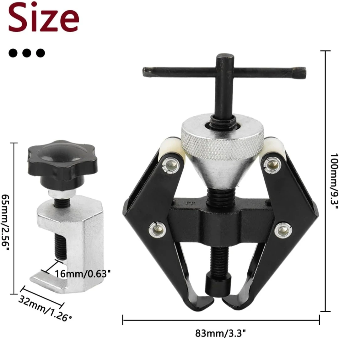 Battery Terminal Wiper Arm Puller Tool Windshield Wiper Arm Removal Tool Heavy-Duty Arm Bearing Remover Puller Repair Tool thumbnail 2