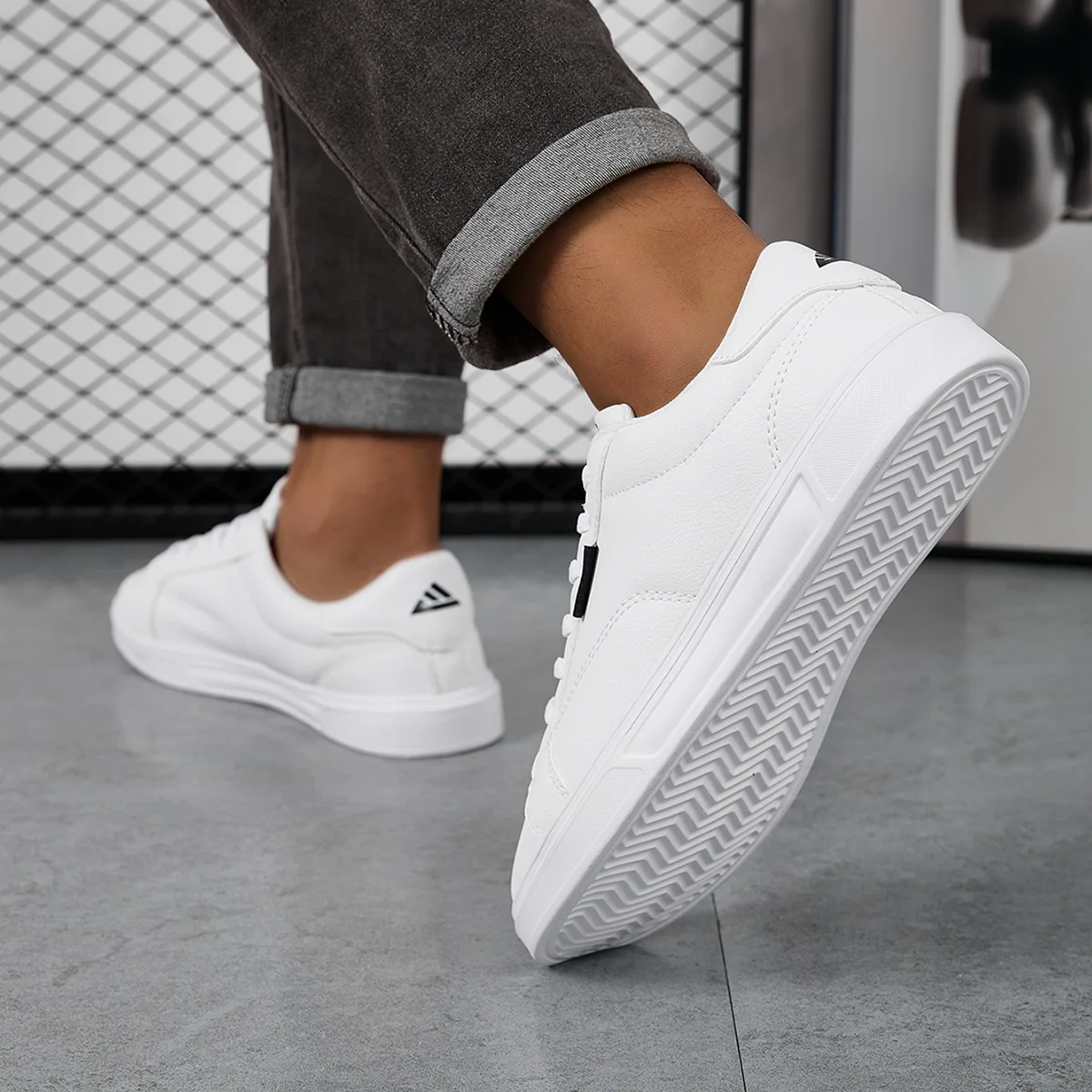 Men Shoes Comfortable Casual For Women White Leather Sneakers Lightweight Walking Flat Outdoor Sport Running Tennis zapatillas thumbnail 6