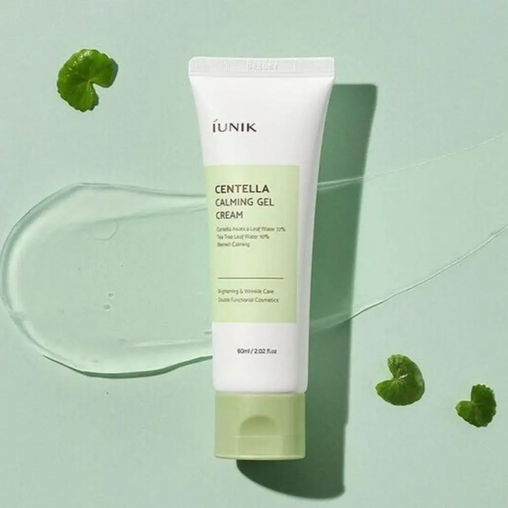 70% Centella Asiatica iUNIK Gel Cream Brightening Wrinkle Care Soothing Hydrating Moisturizing Korean Sensitive Skin Care Cream thumbnail 4