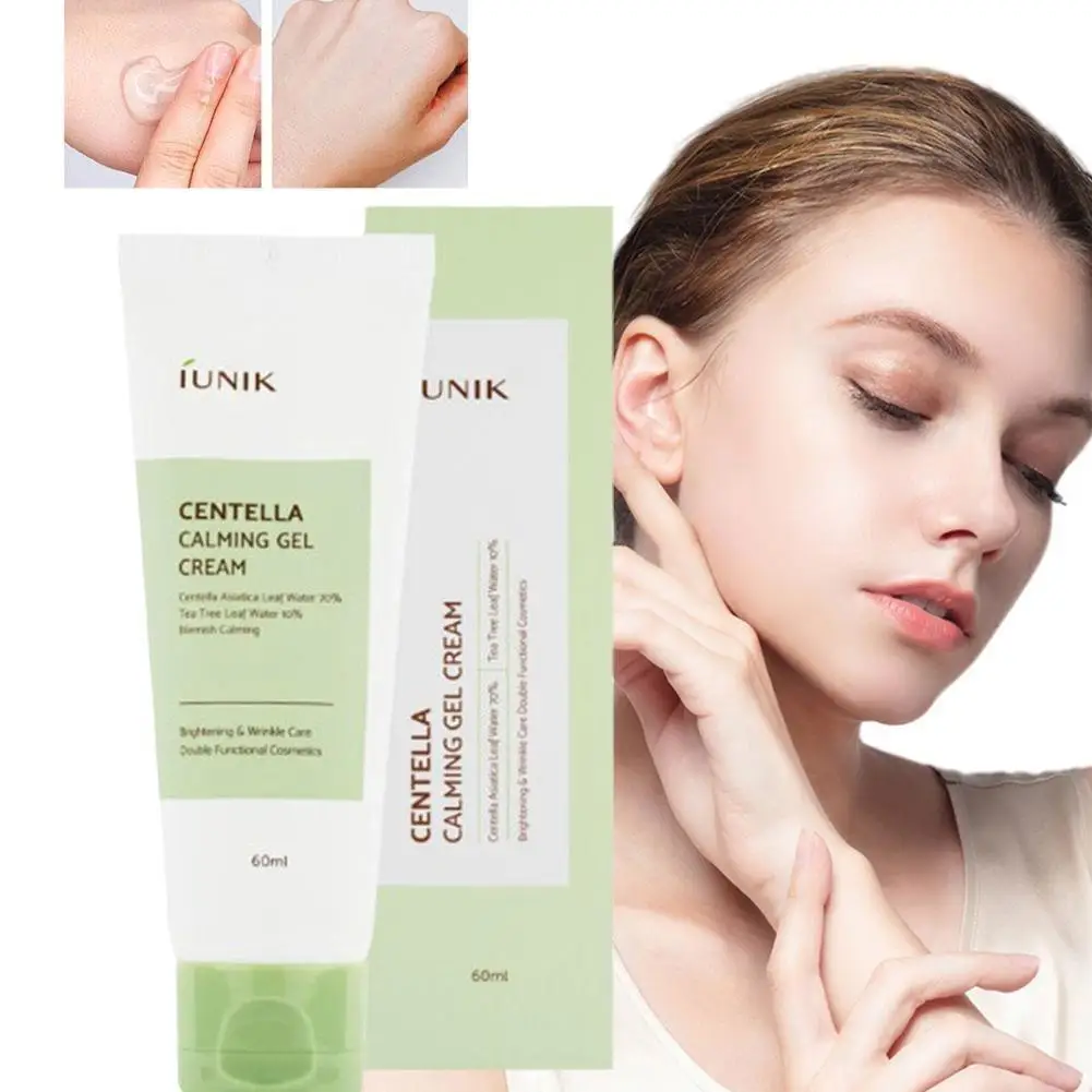 70% Centella Asiatica iUNIK Gel Cream Brightening Wrinkle Care Soothing Hydrating Moisturizing Korean Sensitive Skin Care Cream thumbnail 2
