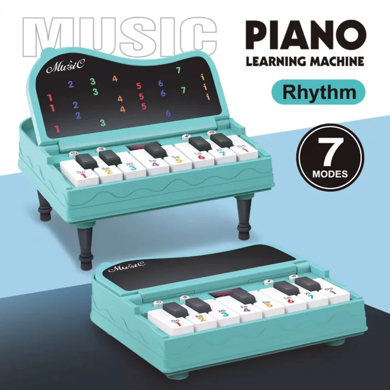 A handheld mini desktop piano with lights, music, electronic keyboard rhythm, and a game console for completing levels; a Montes thumbnail 2