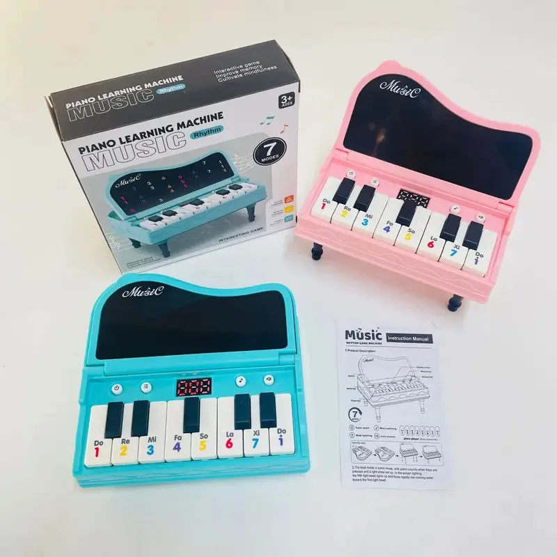 A handheld mini desktop piano with lights, music, electronic keyboard rhythm, and a game console for completing levels; a Montes thumbnail 3
