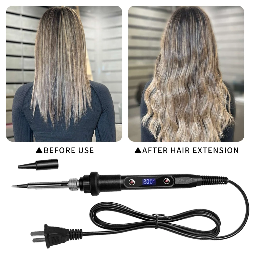 Professional Salon Hair Bonding Iron for Mini Keratin Tips & Extensions Digital Strands Tool Machine Equipment thumbnail 3