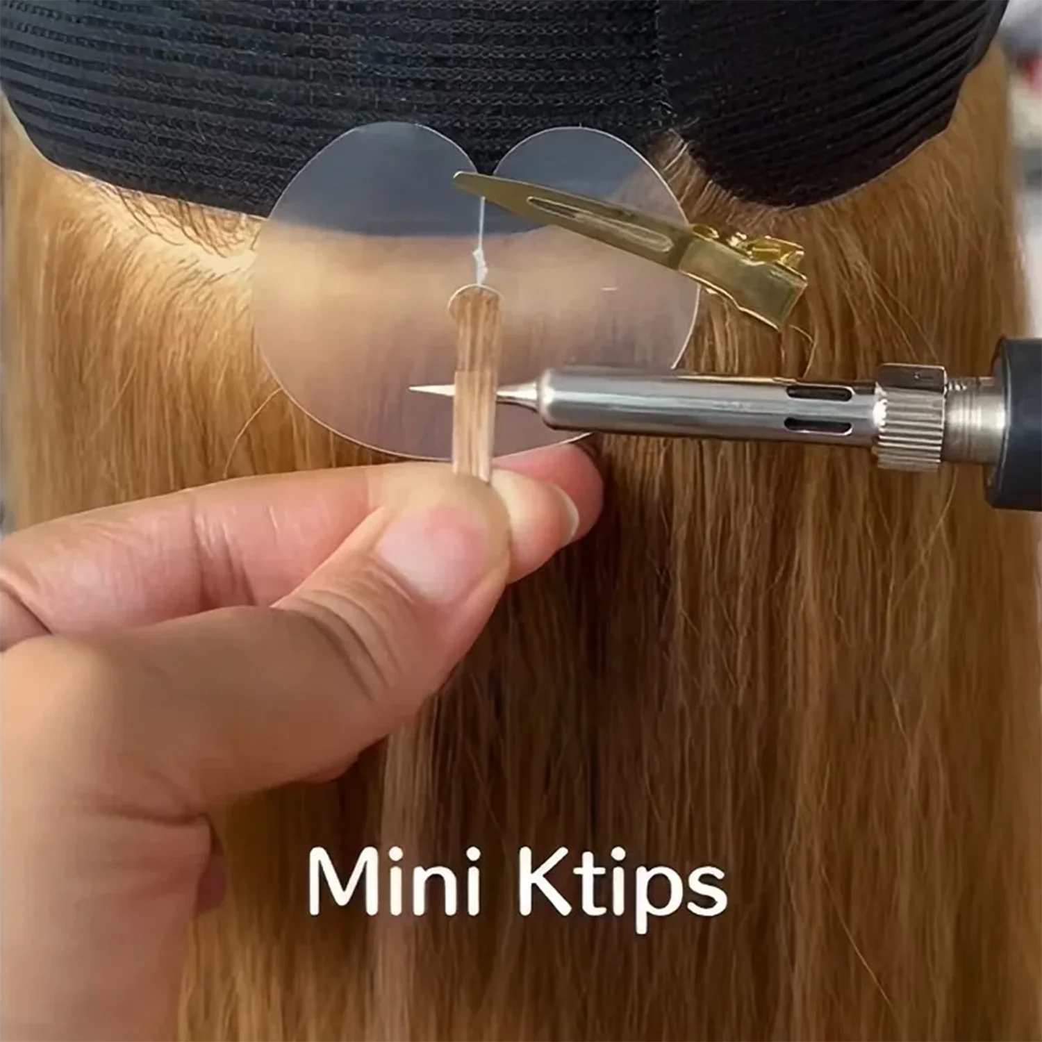 Professional Salon Hair Bonding Iron for Mini Keratin Tips & Extensions Digital Strands Tool Machine Equipment