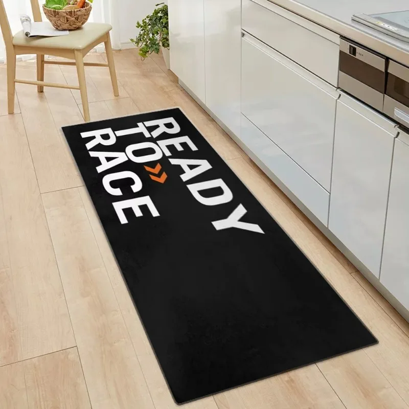 Ready To Race Motorcycle Carpet Garage Mat Racing Motorcycle Display Mat  Cool Moto Display Hallway Anti-slip Home Decoration thumbnail 2
