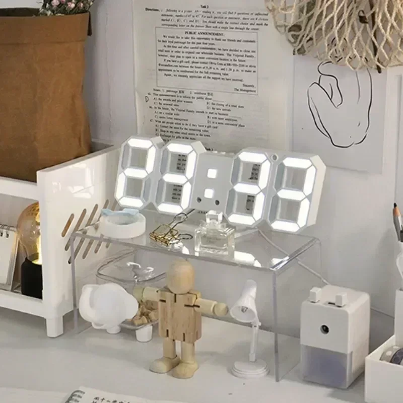 Electronic Alarm Modern Home Decoration Digital Wall Clock Desk Watches for Bedroom Decor Interior Led Table Clocks Living Room