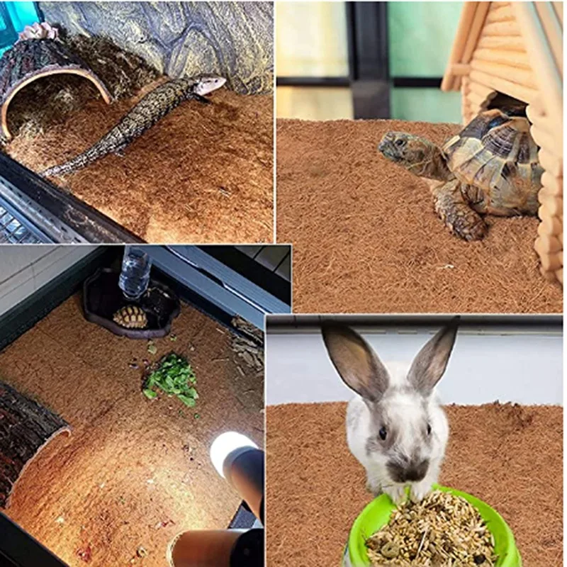 Plant Fiber Roll Reptile Carpet Mat Reptile Bedding Supplies Insulation Flowerpot Basket Coconut Coir Liner Sheet thumbnail 3