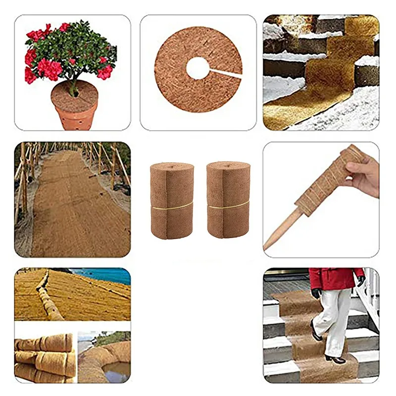Plant Fiber Roll Reptile Carpet Mat Reptile Bedding Supplies Insulation Flowerpot Basket Coconut Coir Liner Sheet thumbnail 6