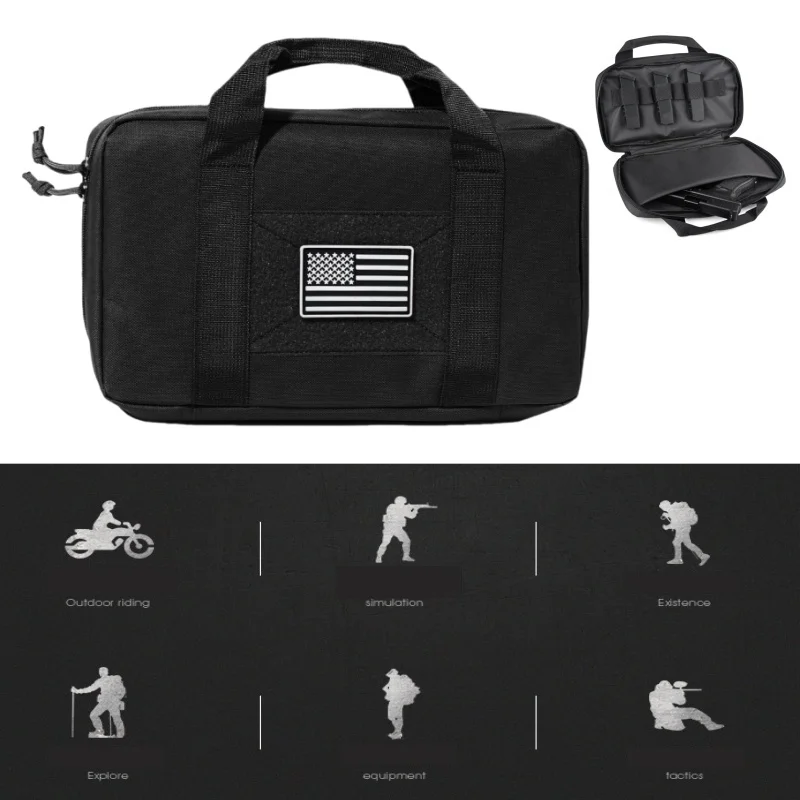 Outdoor Gun Carry Bag EDC Tool Pouch Hunting Accessories Magazine Pouch Holder Pistol Handgun Protection Case Holster thumbnail 3