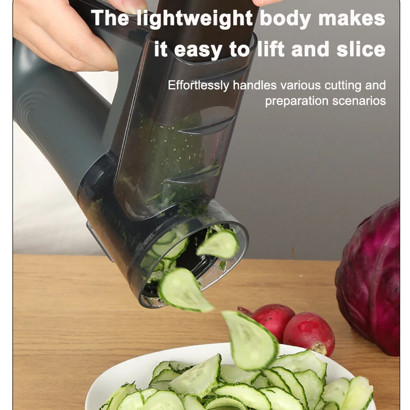 Rechargeable 5in1 Food Processor Electric Vegetable Cutter Chopper Mincer Cheese Grater Automatic Potato Slicer Grinder Shredder thumbnail 4