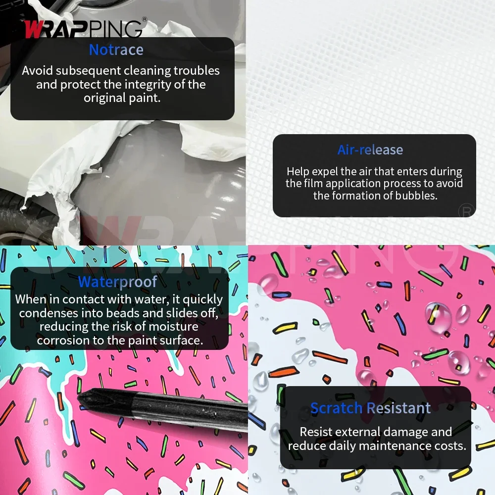 Self-adhesive Film Candy-colored Camouflage Wrap Foil Car Wrapping Vinyl Paper for Car Children's Graffiti Wall Film Motorcycles thumbnail 2