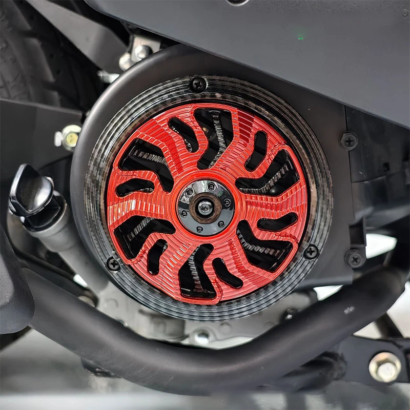 Motorcycle Engine Heat Dissipation Cover-Heat Dissipation Fan Cover for Modified Cooling Engine Guard Plate Fits Piaggio Sprint thumbnail 2