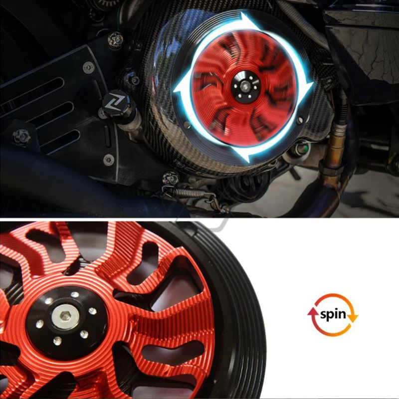 Motorcycle Engine Heat Dissipation Cover-Heat Dissipation Fan Cover for Modified Cooling Engine Guard Plate Fits Piaggio Sprint thumbnail 5