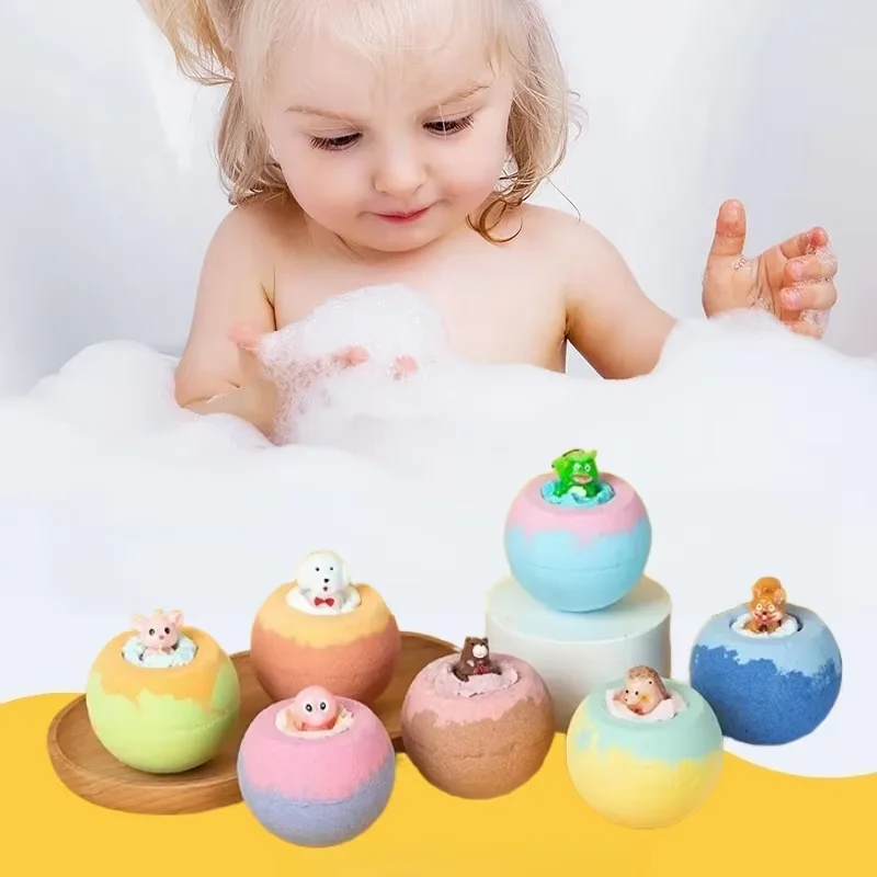 100G Bath Bombs for Kids with Surprise Toys Inside for Kids & Boys and Girls Holiday Bubble Bath with Cheerful Scent thumbnail 2
