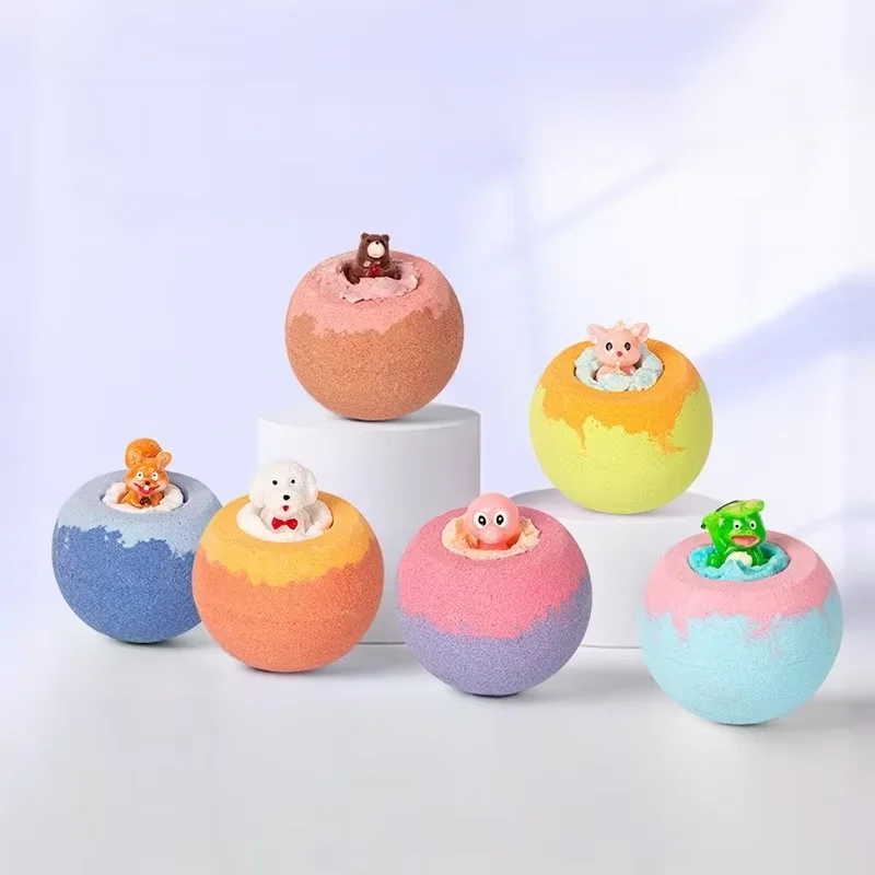 100G Bath Bombs for Kids with Surprise Toys Inside for Kids & Boys and Girls Holiday Bubble Bath with Cheerful Scent thumbnail 5