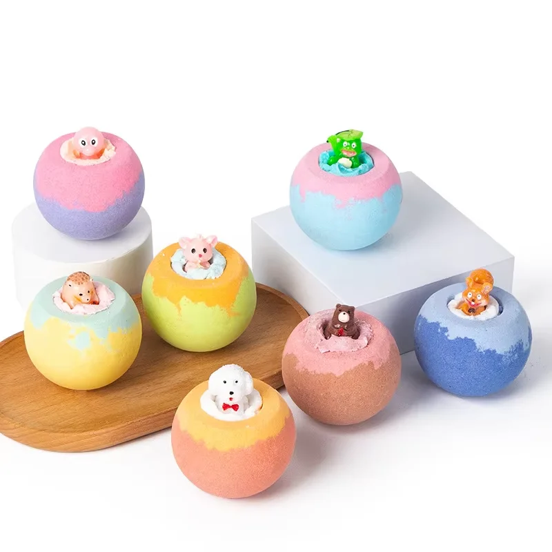 100G Bath Bombs for Kids with Surprise Toys Inside for Kids & Boys and Girls Holiday Bubble Bath with Cheerful Scent thumbnail 3