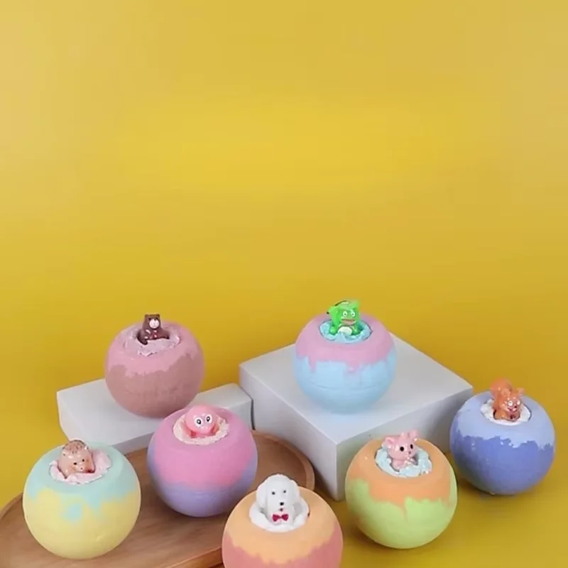 100G Bath Bombs for Kids with Surprise Toys Inside for Kids & Boys and Girls Holiday Bubble Bath with Cheerful Scent thumbnail 4