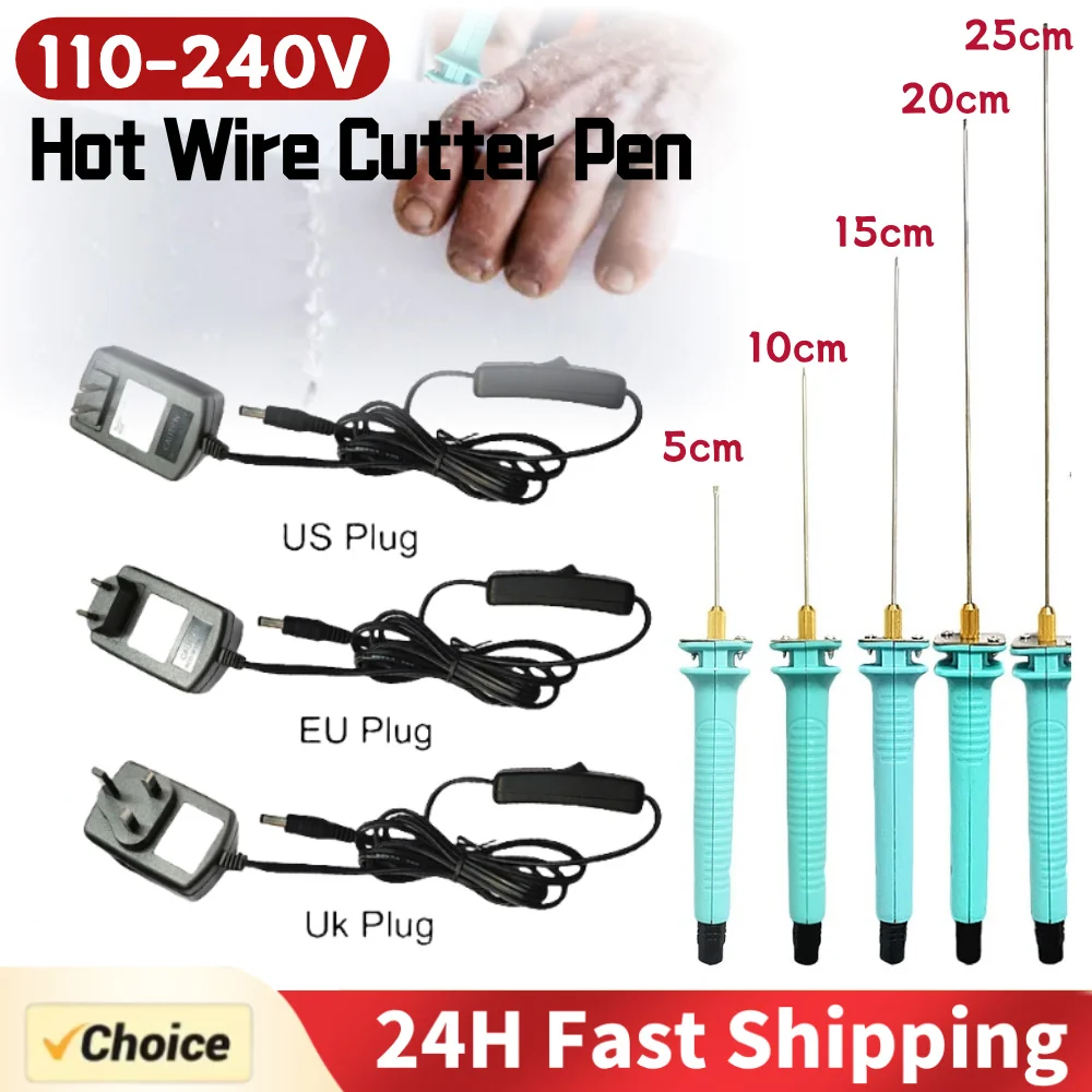 Foam Cutter Pen Hot Wire Cutter Pen Lightweight Heat Cutting Engraving Pen Portable Fast Heating for Styrofoam Foam Cutting