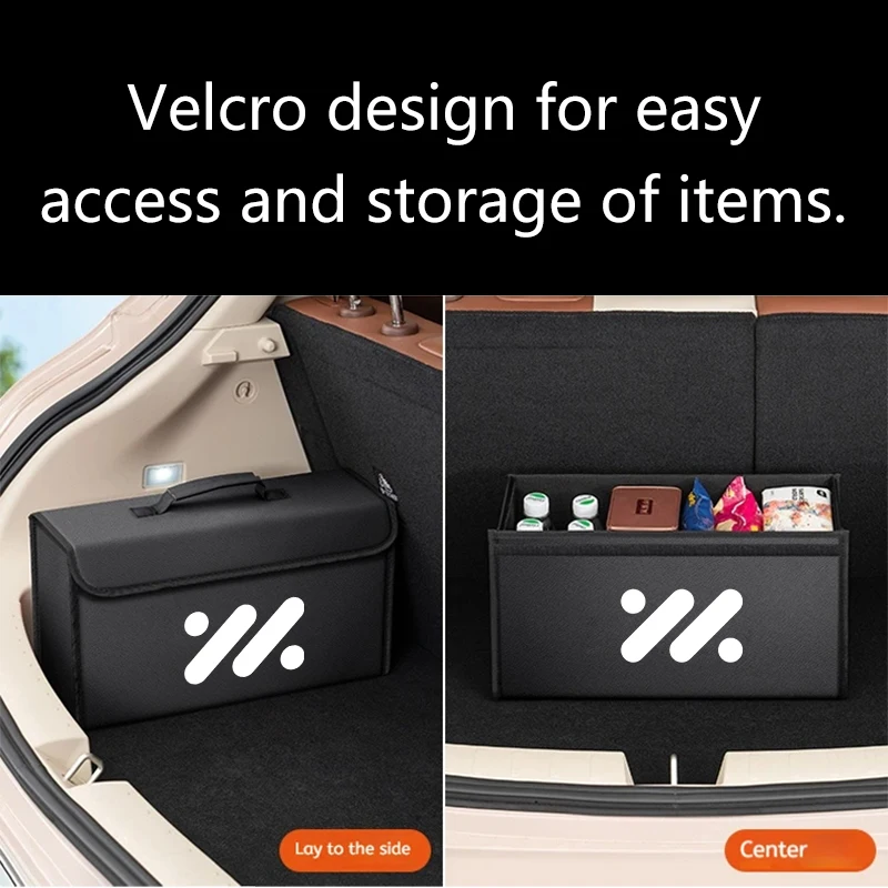 Car Leather Trunk Storage Box Foldable Carbon Fiber For IM LS7 L7 L6 LS6 IM6 IM5 LS9 2025 2026 Auto Organizer Bag Accessories thumbnail 3