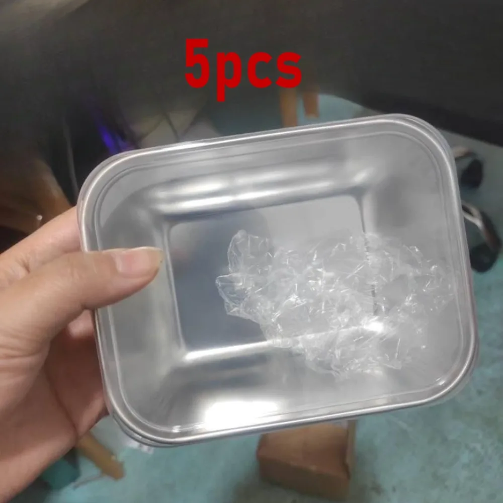 5pc Stainless Steel Food Storage Containers Set - Airtight BPA-Free Lunch Boxes for Meal Prep, Camping & Office, Dishwasher Safe thumbnail 6
